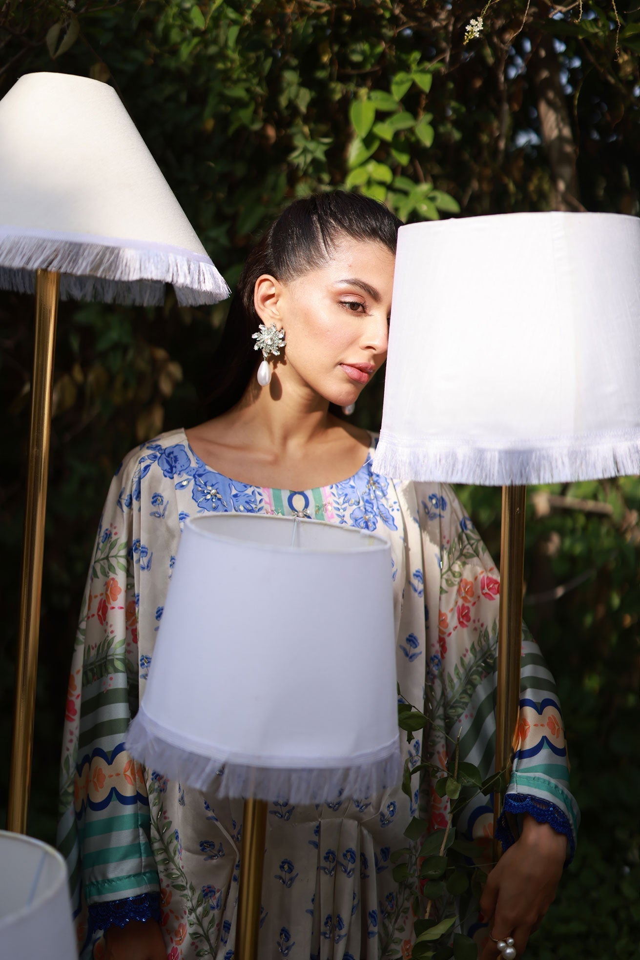 Dhanak | Silk Pret | MULTI HAND EMBELLISHED KAFTAN - House Of Hania