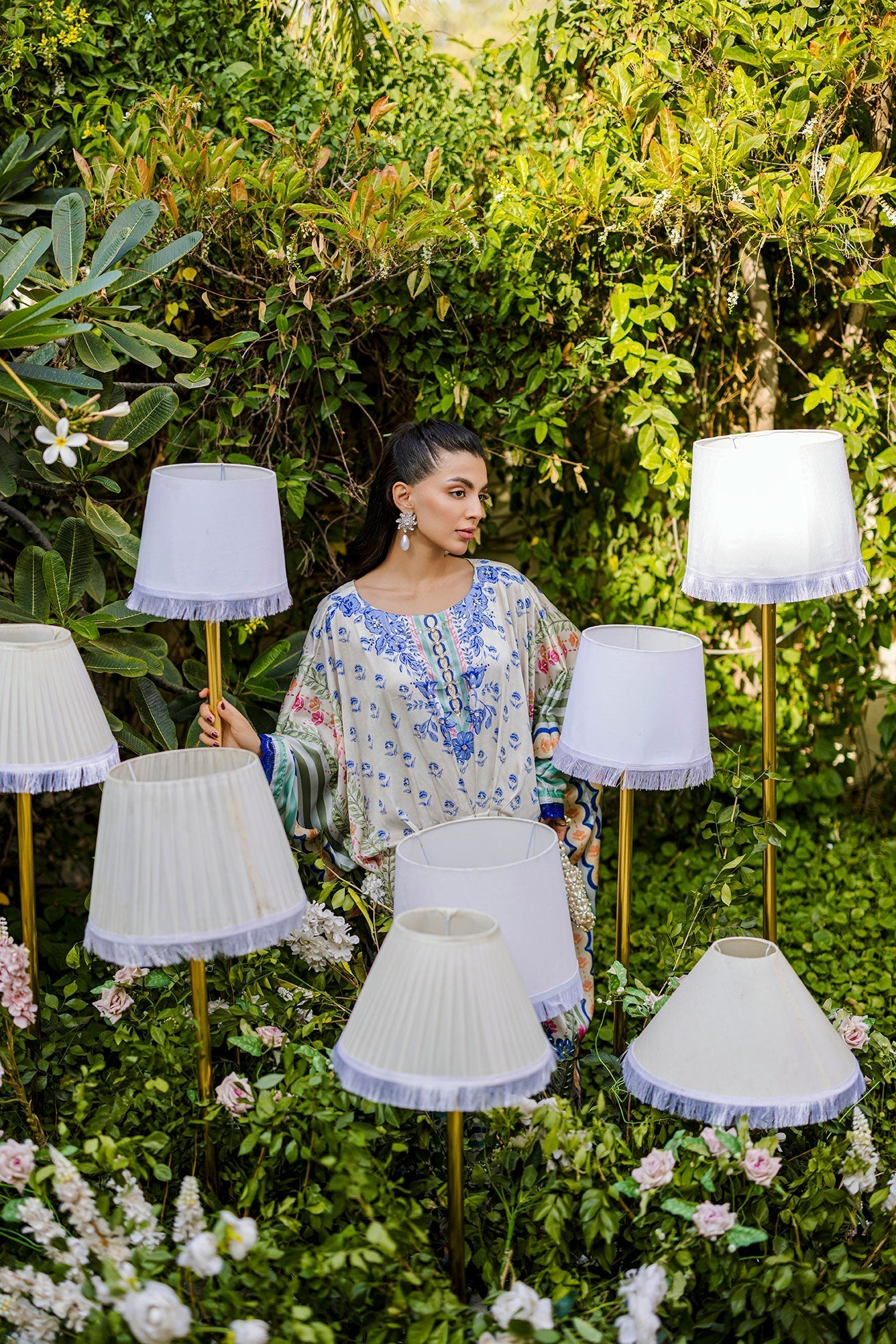 Dhanak | Silk Pret | MULTI HAND EMBELLISHED KAFTAN - House Of Hania