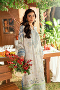Dhanak | Silk Pret | OFF WHITE - SILK TUNIC - 1PCS HAND EMBELLISHED KAFTAN - House Of Hania