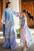 Dhanak | Silk Pret | PURPLE 2PCS HAND EMBELLISHED KURTA WITH TROUSER - House Of Hania