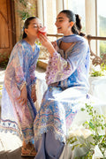 Dhanak | Silk Pret | PURPLE 2PCS HAND EMBELLISHED KURTA WITH TROUSER - House Of Hania