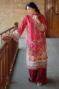 Dhanak | Silk Pret | RED 2PCS HAND EMBELLISHED KURTA WITH TROUSER - House Of Hania