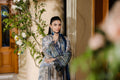 Dhanak | Silk Pret | Silk Tunic - 2PCS HAND EMBELLISHED SHIRT WITH TROUSER- GREY - House Of Hania