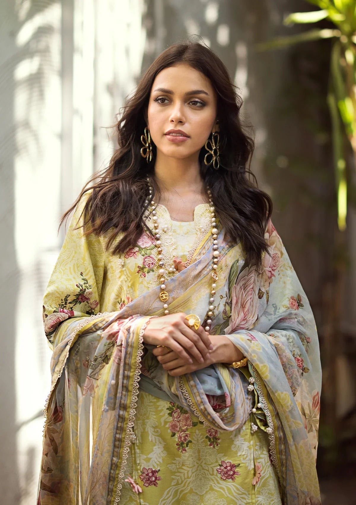 ELAF Signature Embroidered Lawn  3Pc Suit ESL-02A PIXIE DUST - House Of Hania