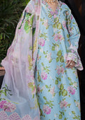 ELAF Signature Embroidered Lawn 3Pc Suit ESL-05A STARLIT HARMONY - House Of Hania