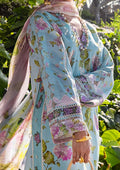 ELAF Signature Embroidered Lawn 3Pc Suit ESL-05A STARLIT HARMONY - House Of Hania