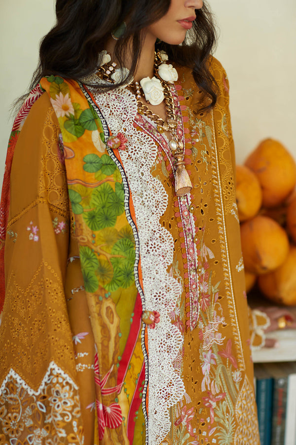 ELAN-IVANA (EL23-06 A)-LAWN COLLECTION'23 - House Of Hania