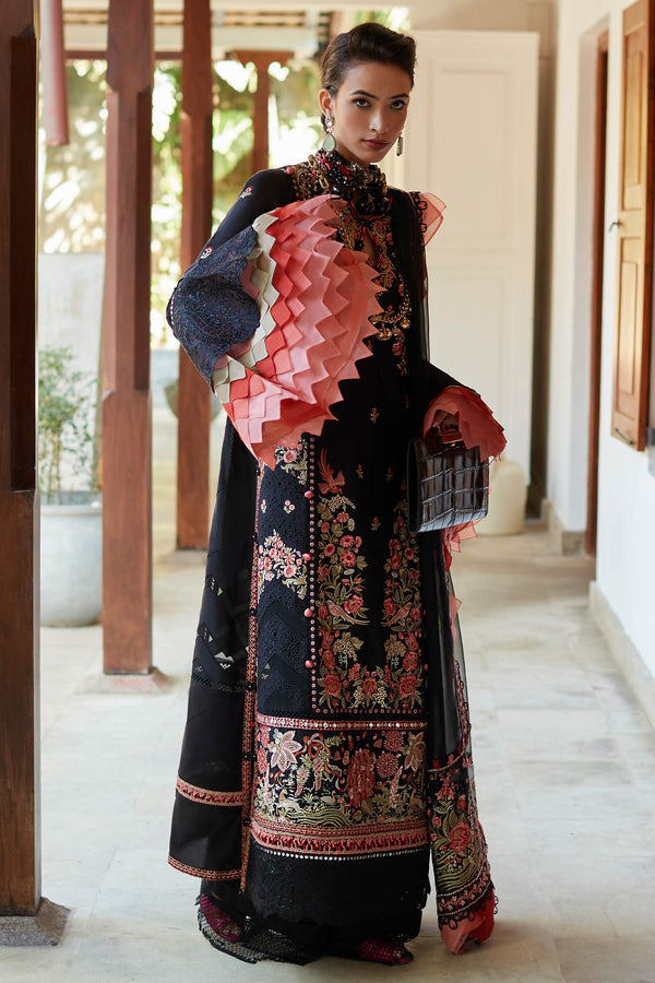 ELAN-NYSA (EL23-02 A)-LAWN COLLECTION'23 - House Of Hania