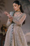ELAN Wedding Festive Embroidered Net 3Pc Suit EC2-23-02 - House Of Hania