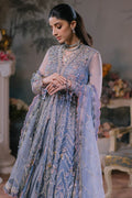 ELAN Wedding Festive Embroidered Net 3Pc Suit EC2-23-08 - House Of Hania