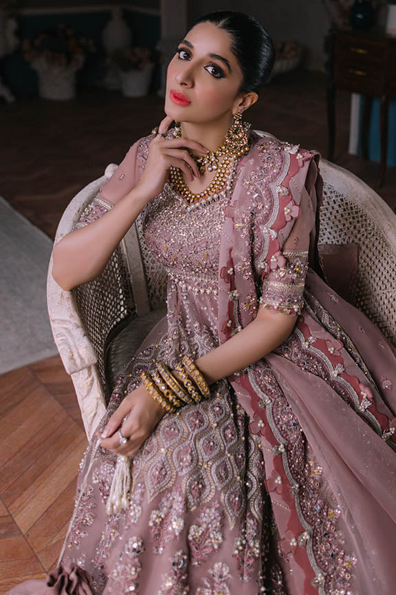 ELAN Wedding Festive Embroidered Organza 3Pc Suit EC2-23-03 - House Of Hania