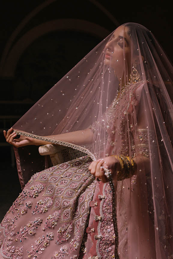 ELAN Wedding Festive Embroidered Organza 3Pc Suit EC2-23-03 - House Of Hania