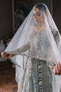 ELAN Wedding Festive Embroidered Organza 3Pc Suit EC2-23-05 - House Of Hania