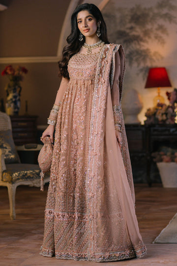 ELAN Wedding Festive Embroidered Organza 3Pc Suit EC2-23-07 - House Of Hania