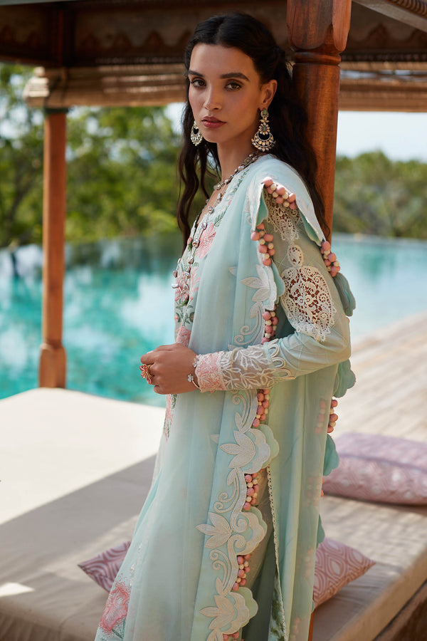 ELAN-ZIVA (EL23-03 A)-LAWN COLLECTION'23 - House Of Hania