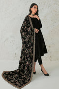 EMBROIDERED VELVET SHAWL VS-33 - House Of Hania