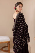EMBROIDERED VELVET SHAWL VS-42 - House Of Hania