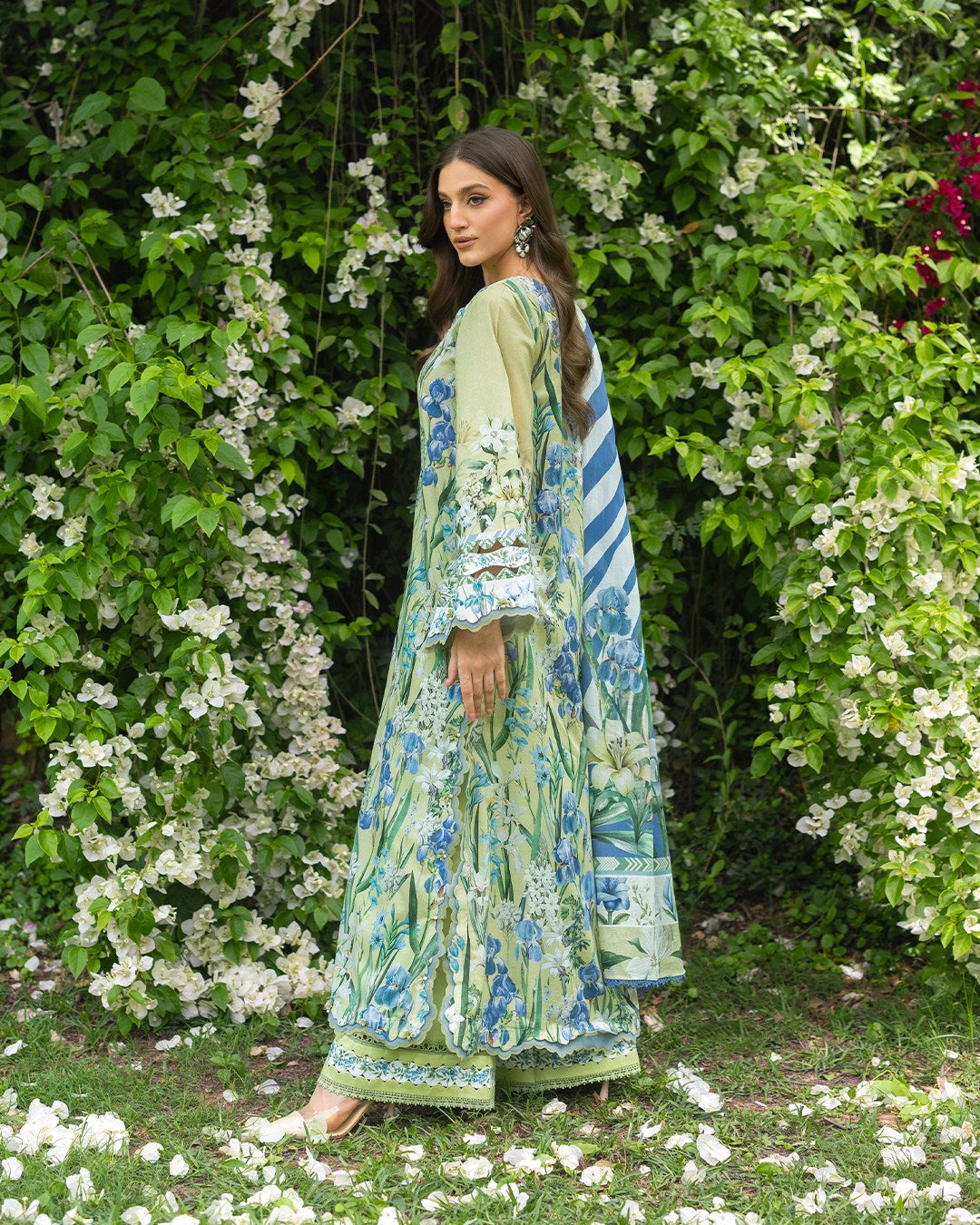 Elaf Premium | Bridgerton Prints 26 | EPB-2A GARDEN AFFAIR - House Of Hania