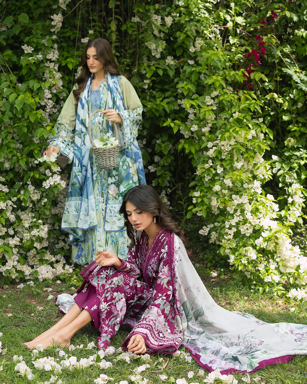 Elaf Premium | Bridgerton Prints 26 | EPB-2A GARDEN AFFAIR - House Of Hania