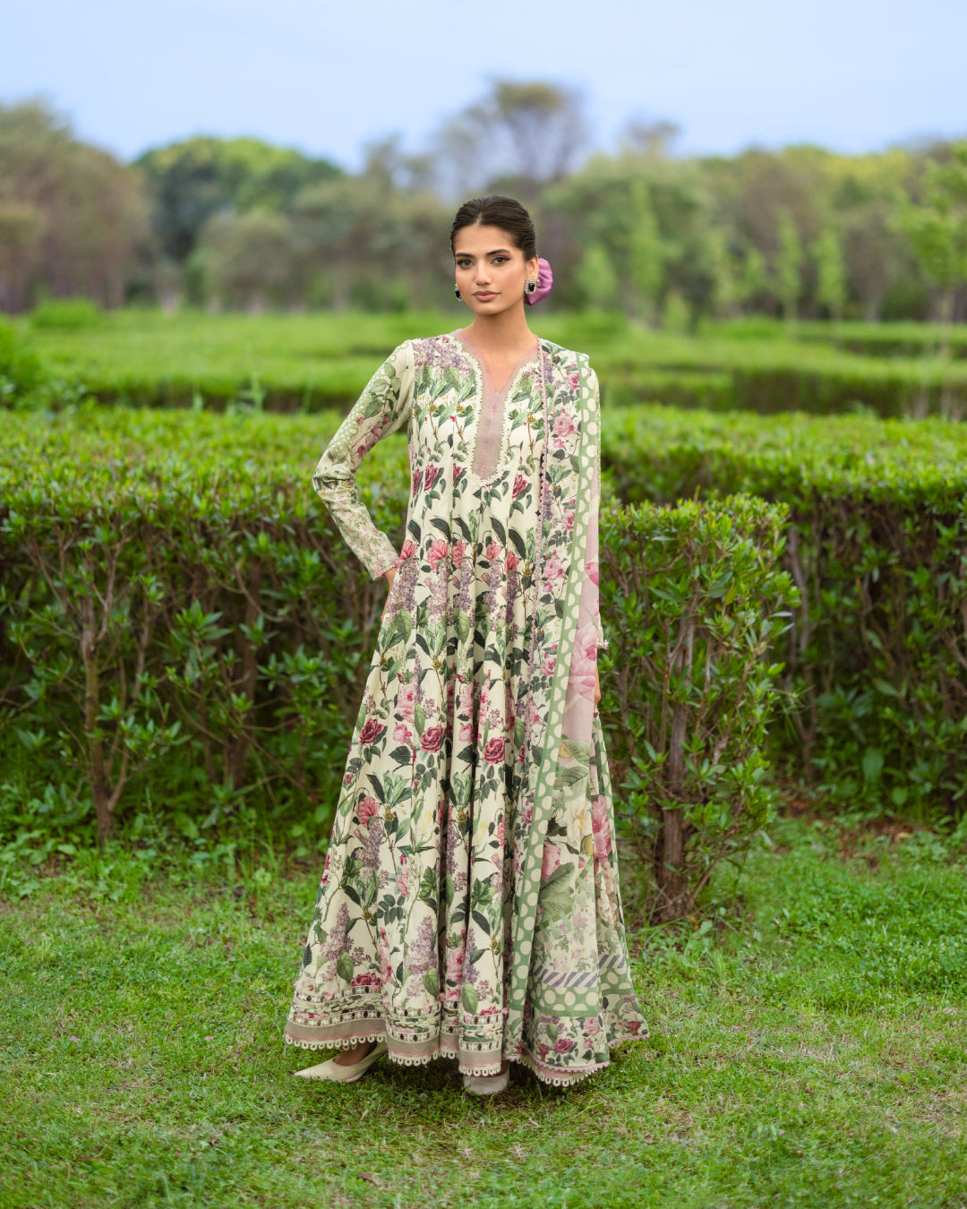 Elaf Premium | Bridgerton Prints 26 | EPB-3B PETALINE - House Of Hania
