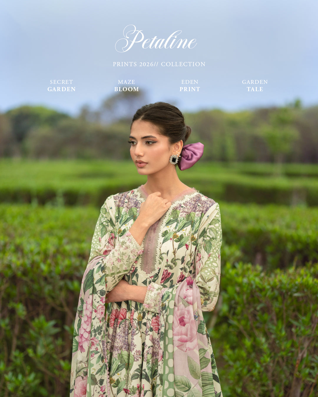 Elaf Premium | Bridgerton Prints 26 | EPB-3B PETALINE - House Of Hania