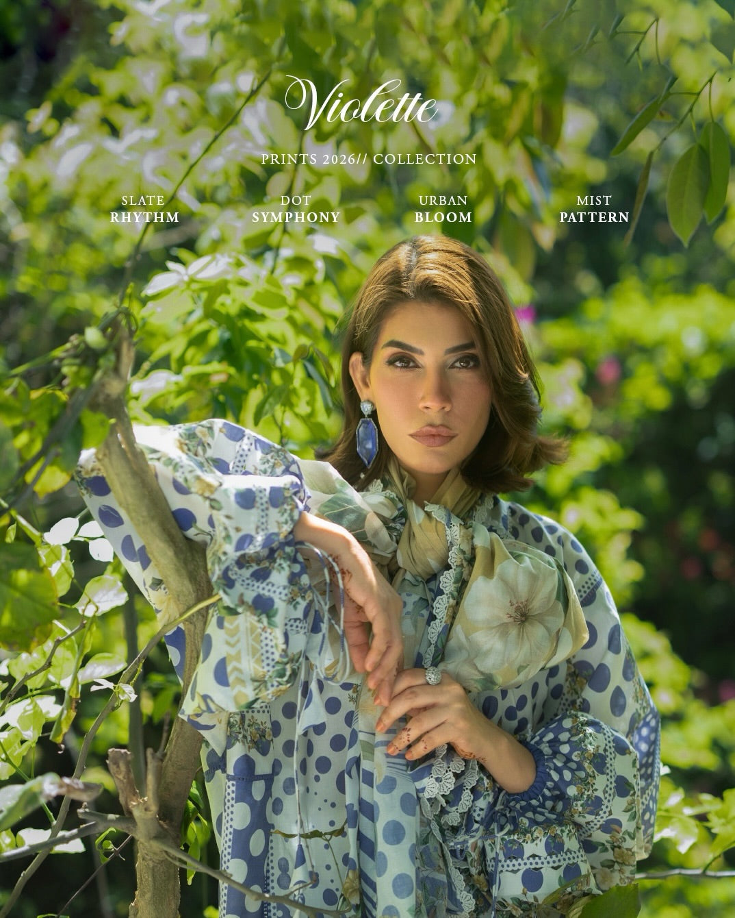 Elaf Premium | Bridgerton Prints 26 | EPB-5A VIOLETTE - House Of Hania