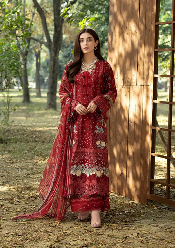Elaf Premium | CHIKANKARI PRINTS 26 | ERC-1B MARJAAN - House Of Hania