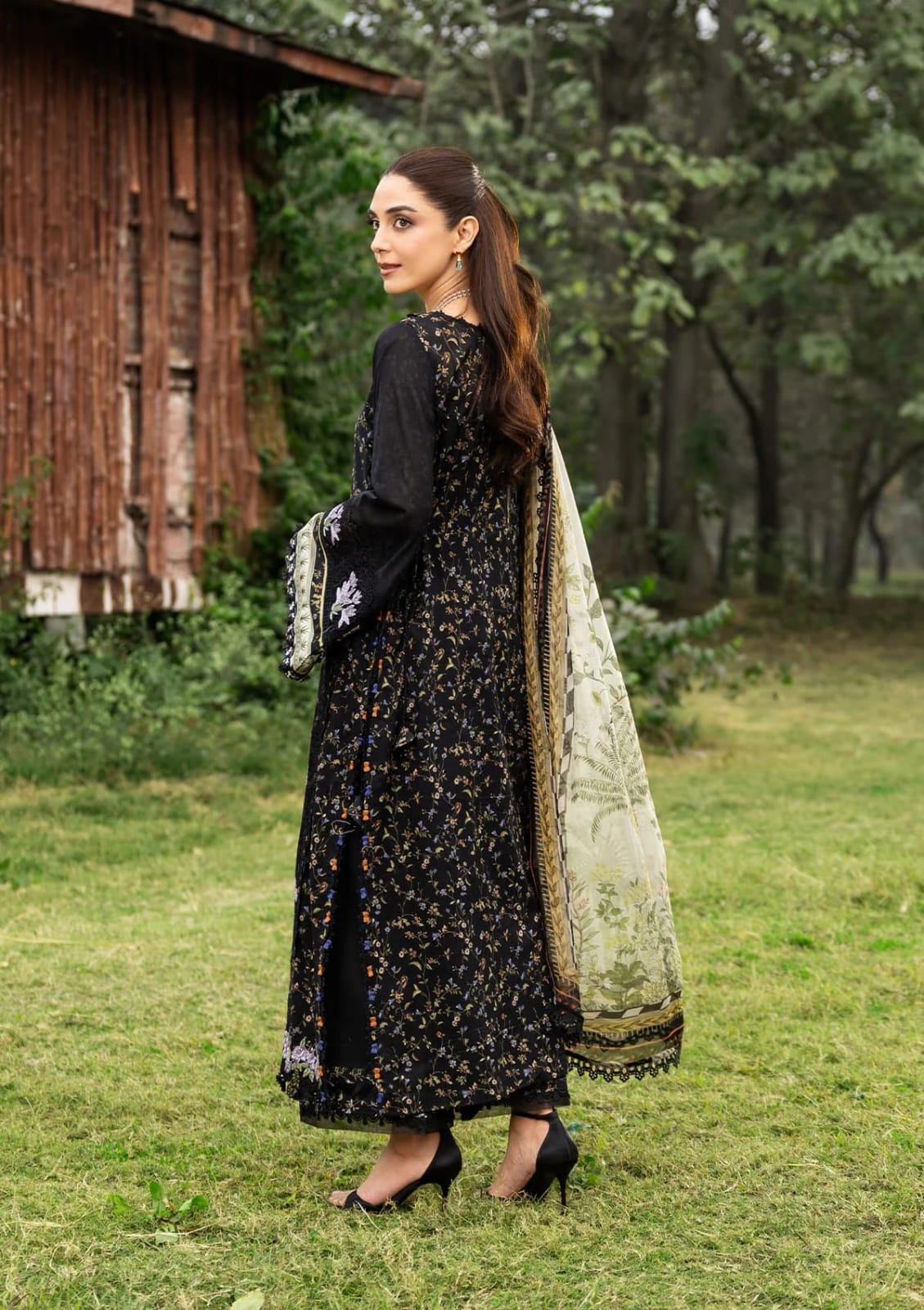 Elaf Premium | CHIKANKARI PRINTS 26 | ERC-4A KOYAL - House Of Hania