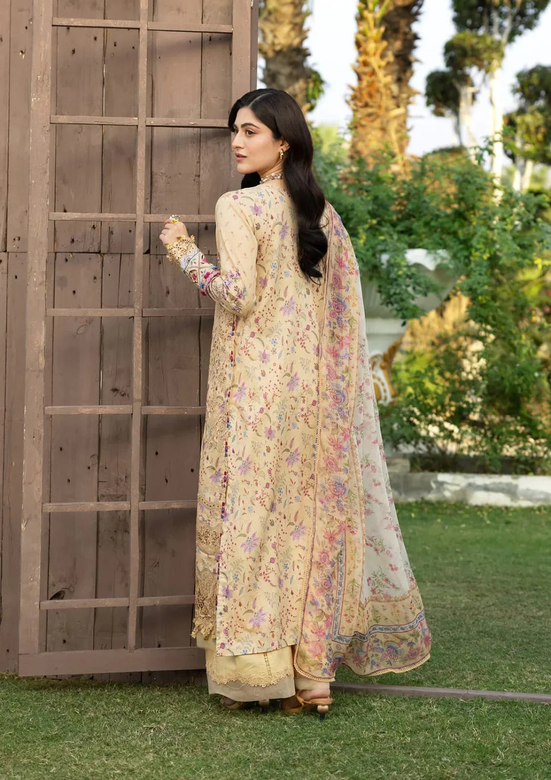 Elaf Premium | CHIKANKARI PRINTS 26 | ERC-5B KHUSHEE - House Of Hania