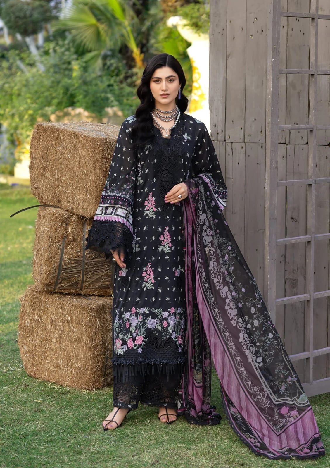 Elaf Premium | CHIKANKARI PRINTS 26 | ERC-7A ARZO - House Of Hania