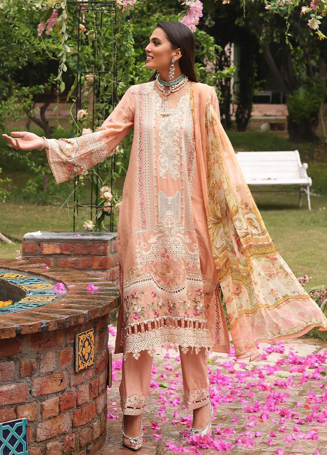 Elaf Premium | Eid Lawn'26 | ELJ-02B Helene - House Of Hania