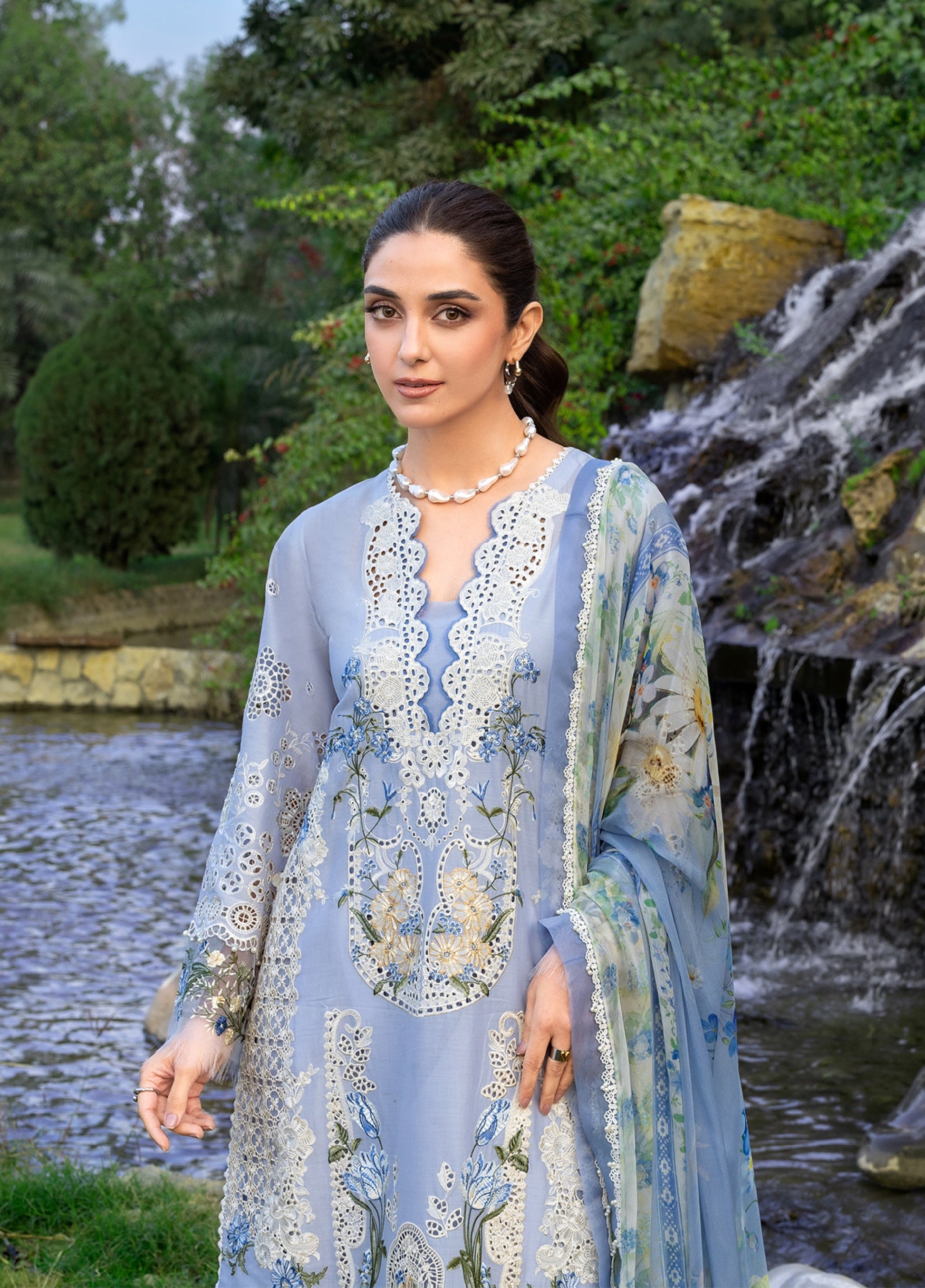Elaf Premium | Eid Lawn'26 | ELY-12 SKY BLISS - House Of Hania