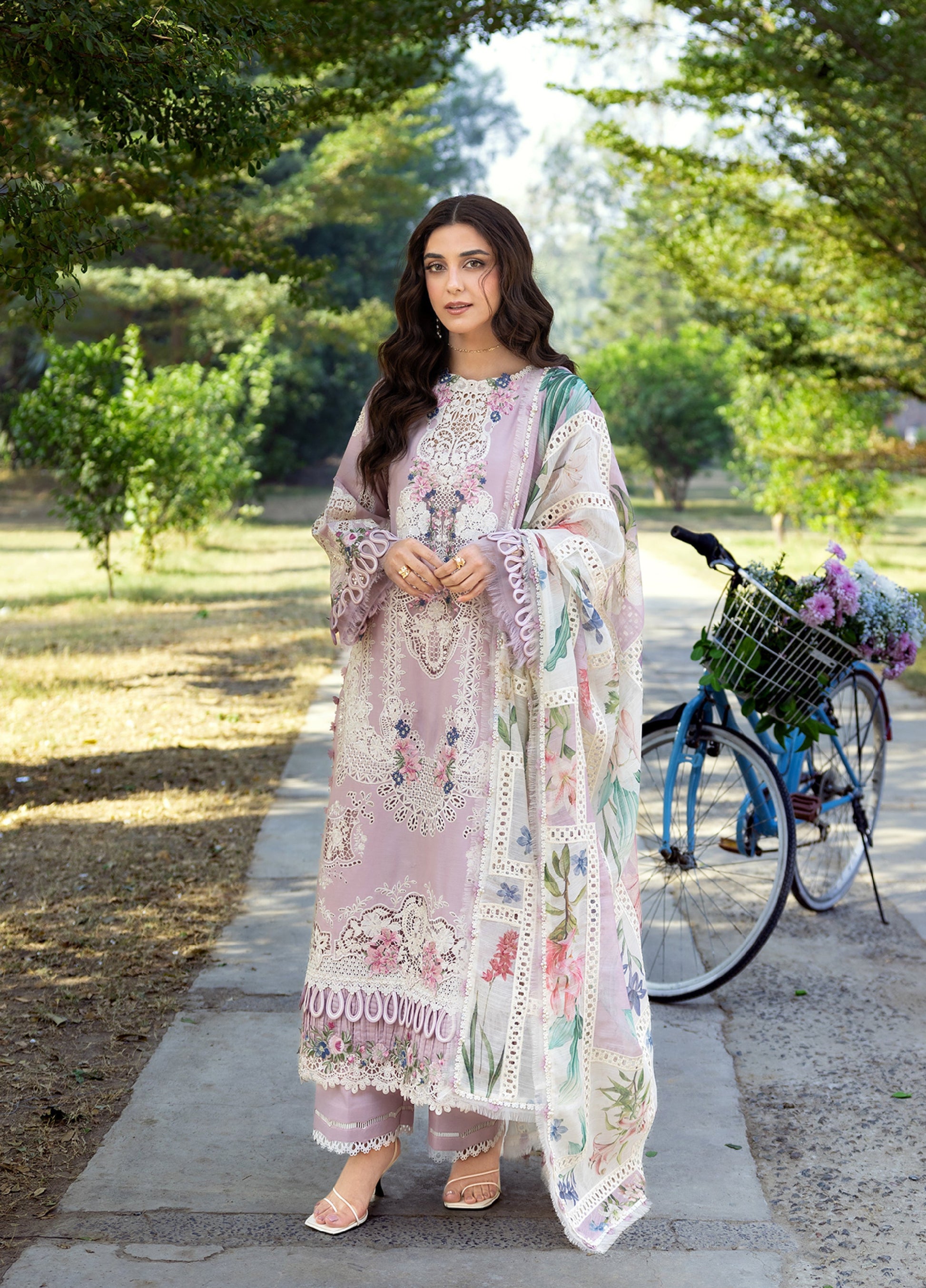 Elaf Premium | Eid Lawn'26 | ELY-1A MAISON PINK - House Of Hania