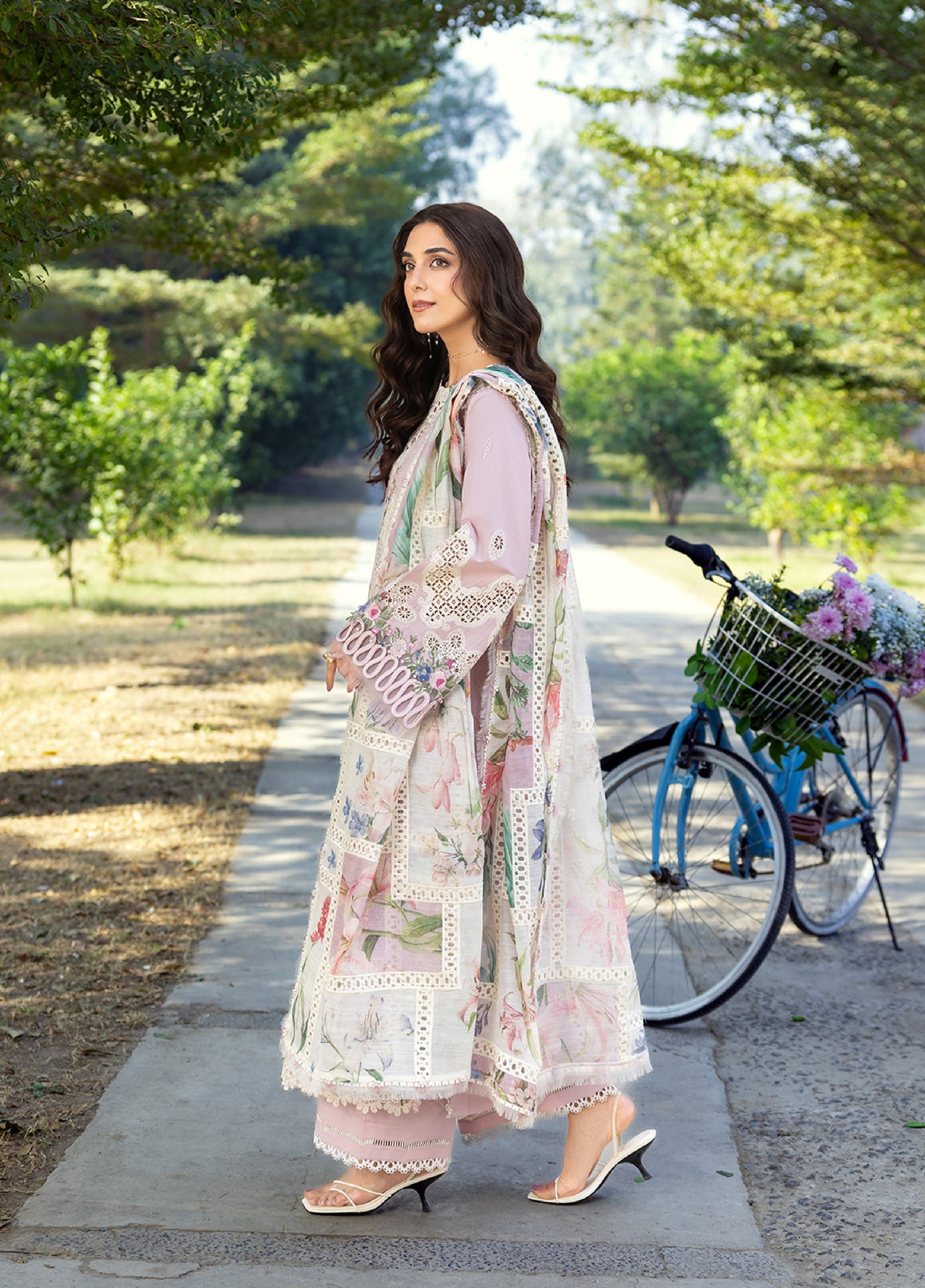 Elaf Premium | Eid Lawn'26 | ELY-1A MAISON PINK - House Of Hania