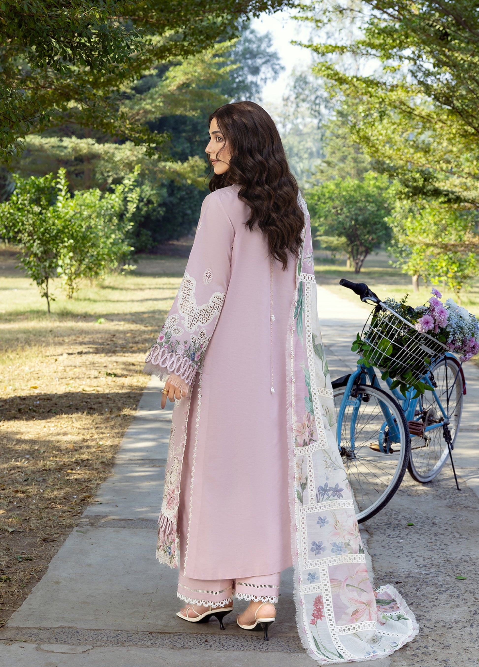 Elaf Premium | Eid Lawn'26 | ELY-1A MAISON PINK - House Of Hania