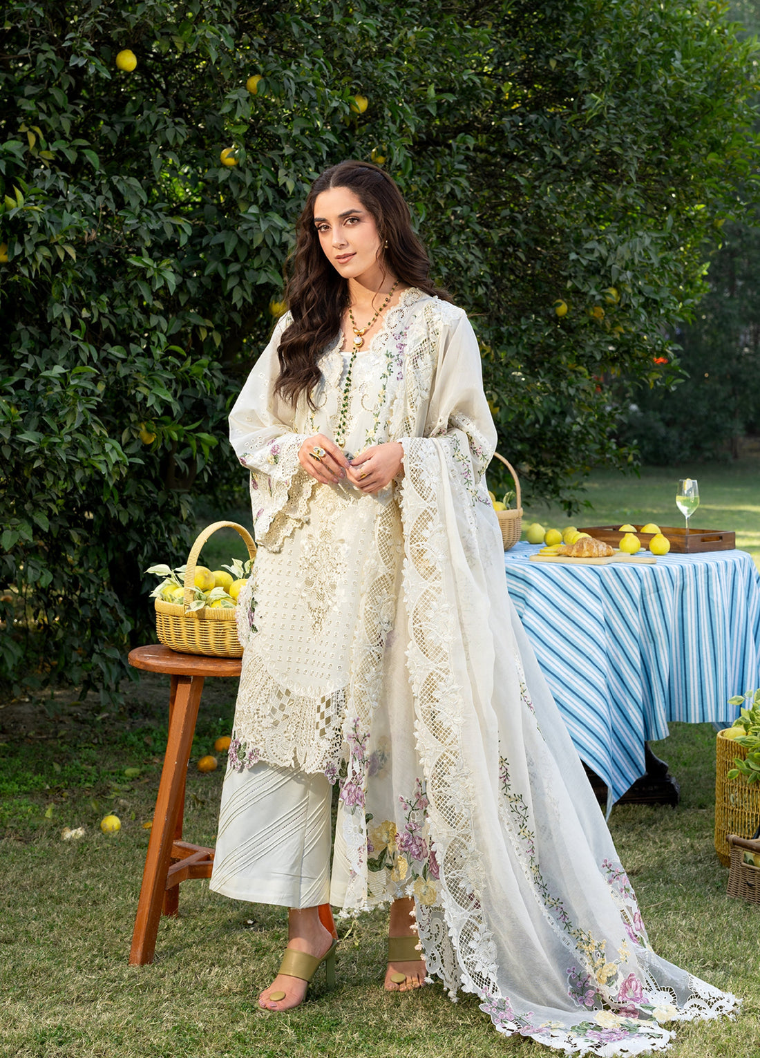 Elaf Premium | Eid Lawn'26 | ELY-3A PERLE - House Of Hania