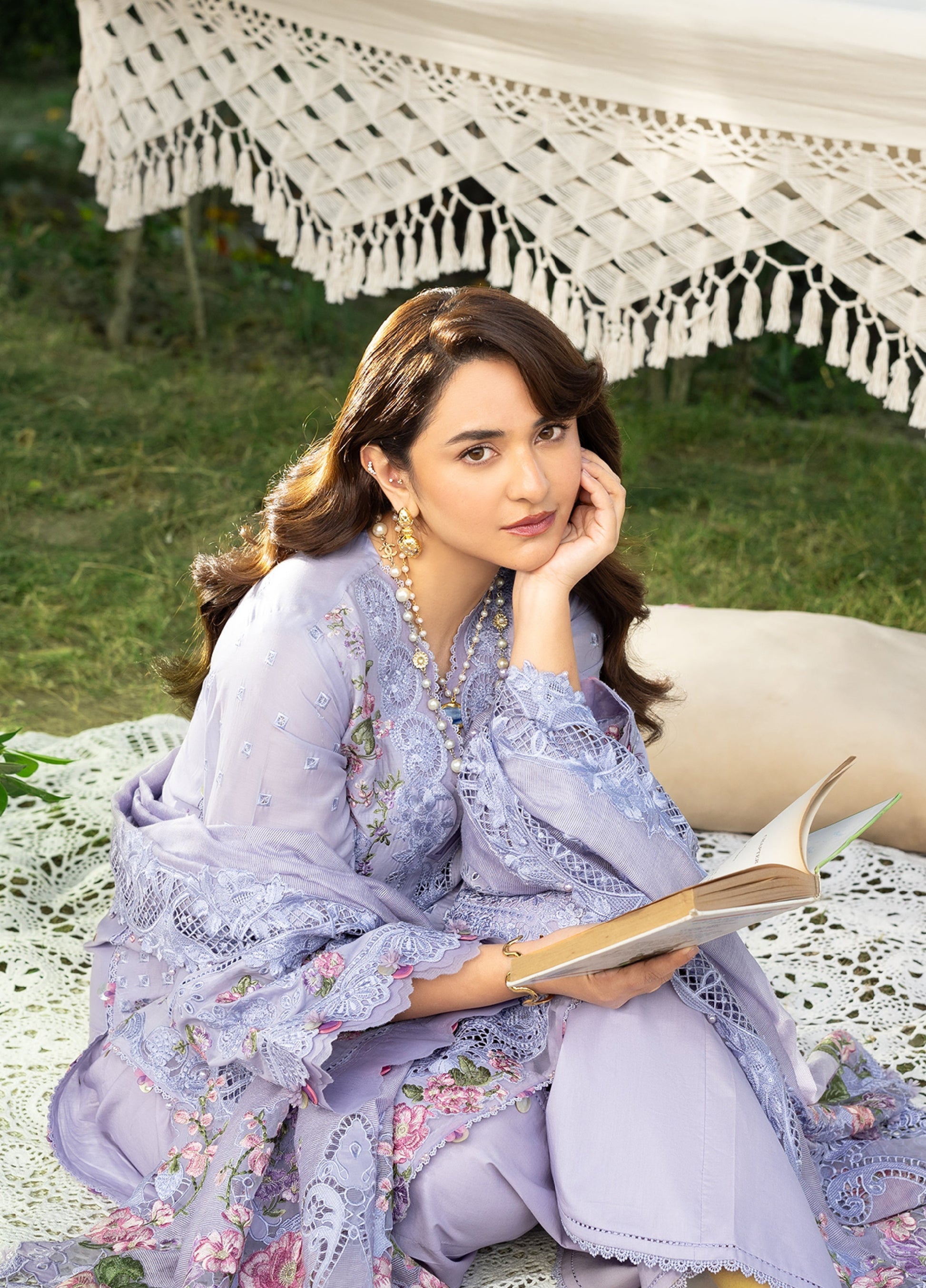 Elaf Premium | Eid Lawn'26 | ELY-3B PARADISE - House Of Hania
