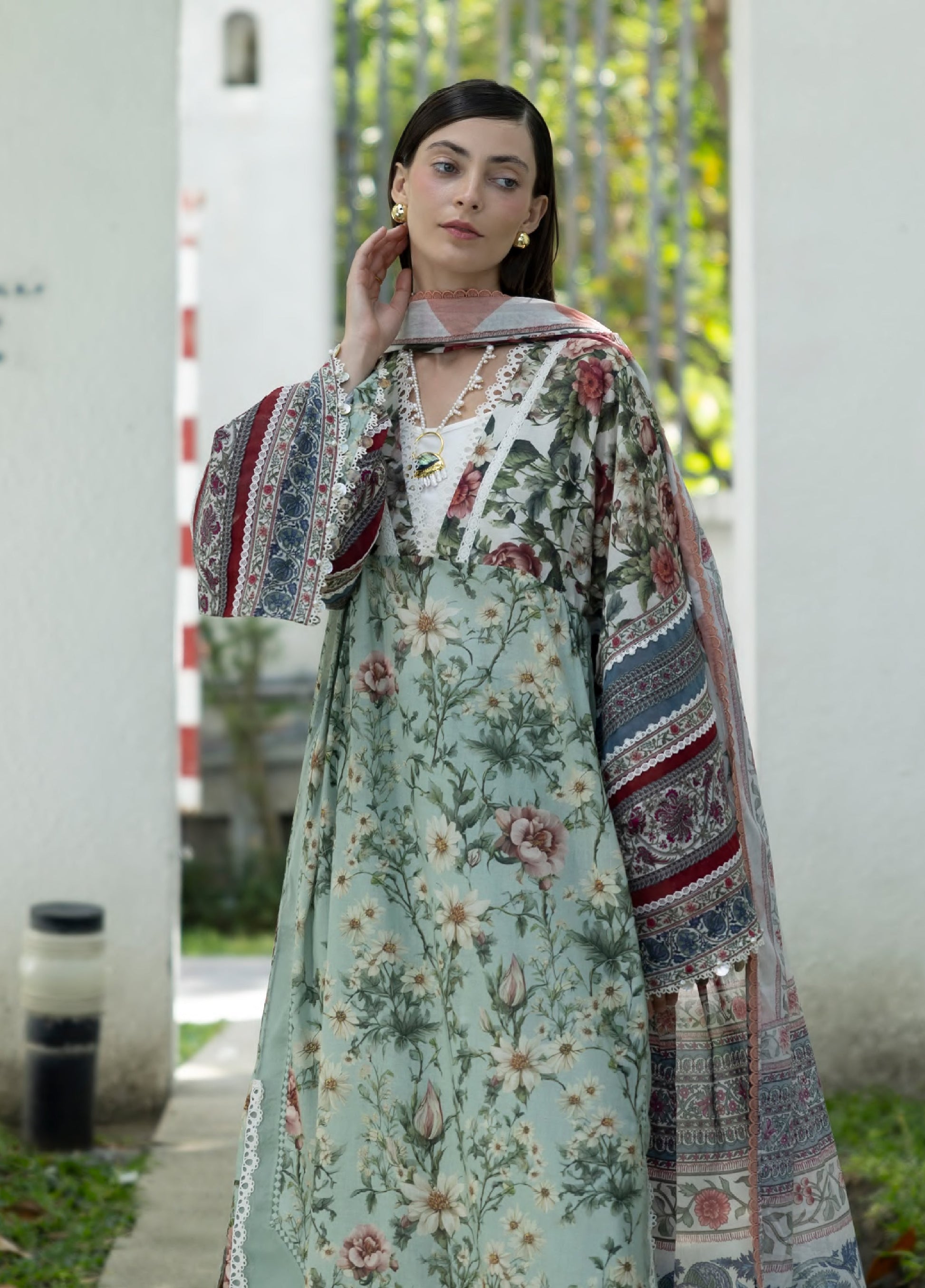 Elaf Premium | Eid Lawn'26 | EPN-6B OPALINE GARDEN - House Of Hania