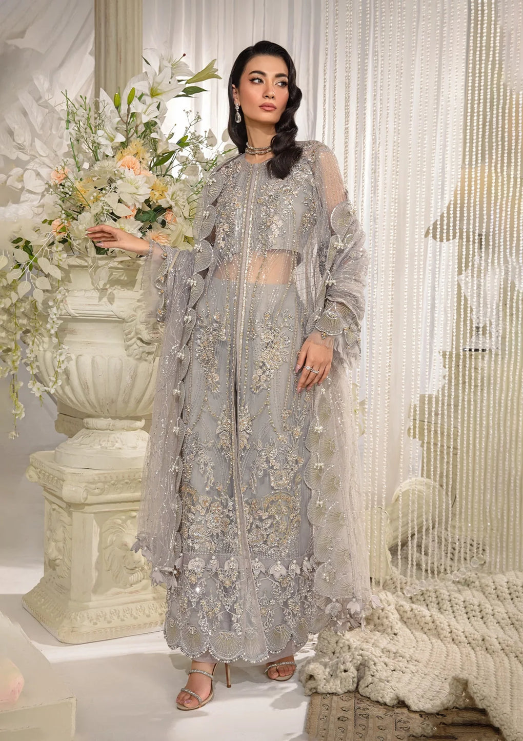 Elaf Premium | Evara Formals 24 | EFE-04 DOVE - House Of Hania