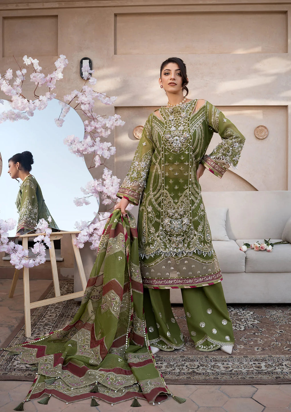 Elaf Premium | Formal Handwork Collection | EFH-08 PARWAANA - House Of Hania
