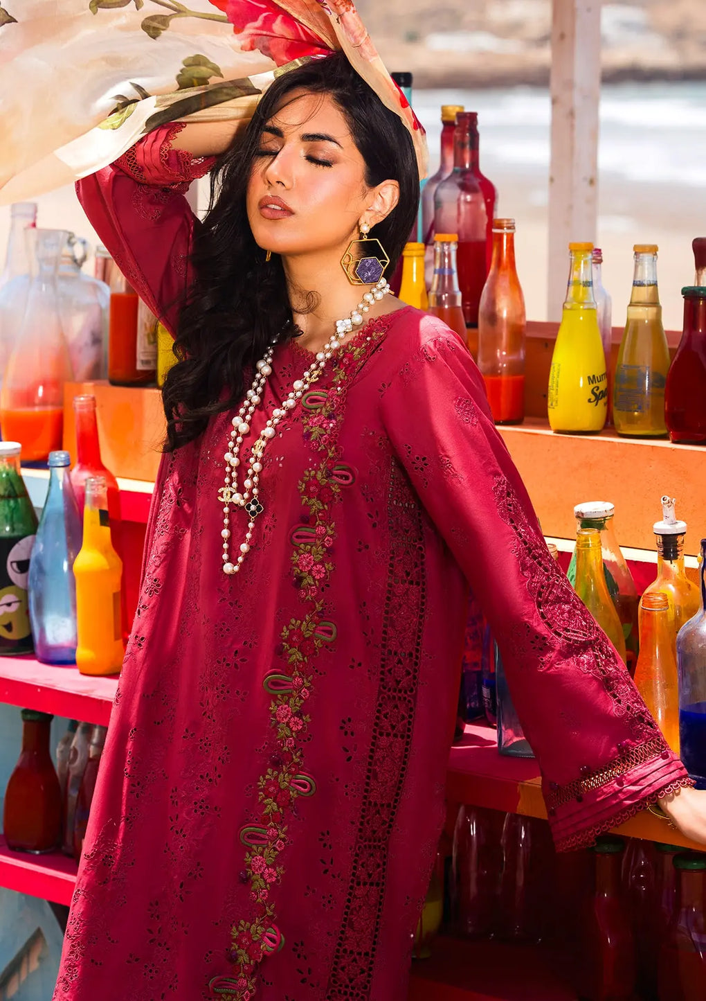 Elaf Premium | Hai Kuch Festive Lawn 24 | EHK-05 Naaz - House Of Hania