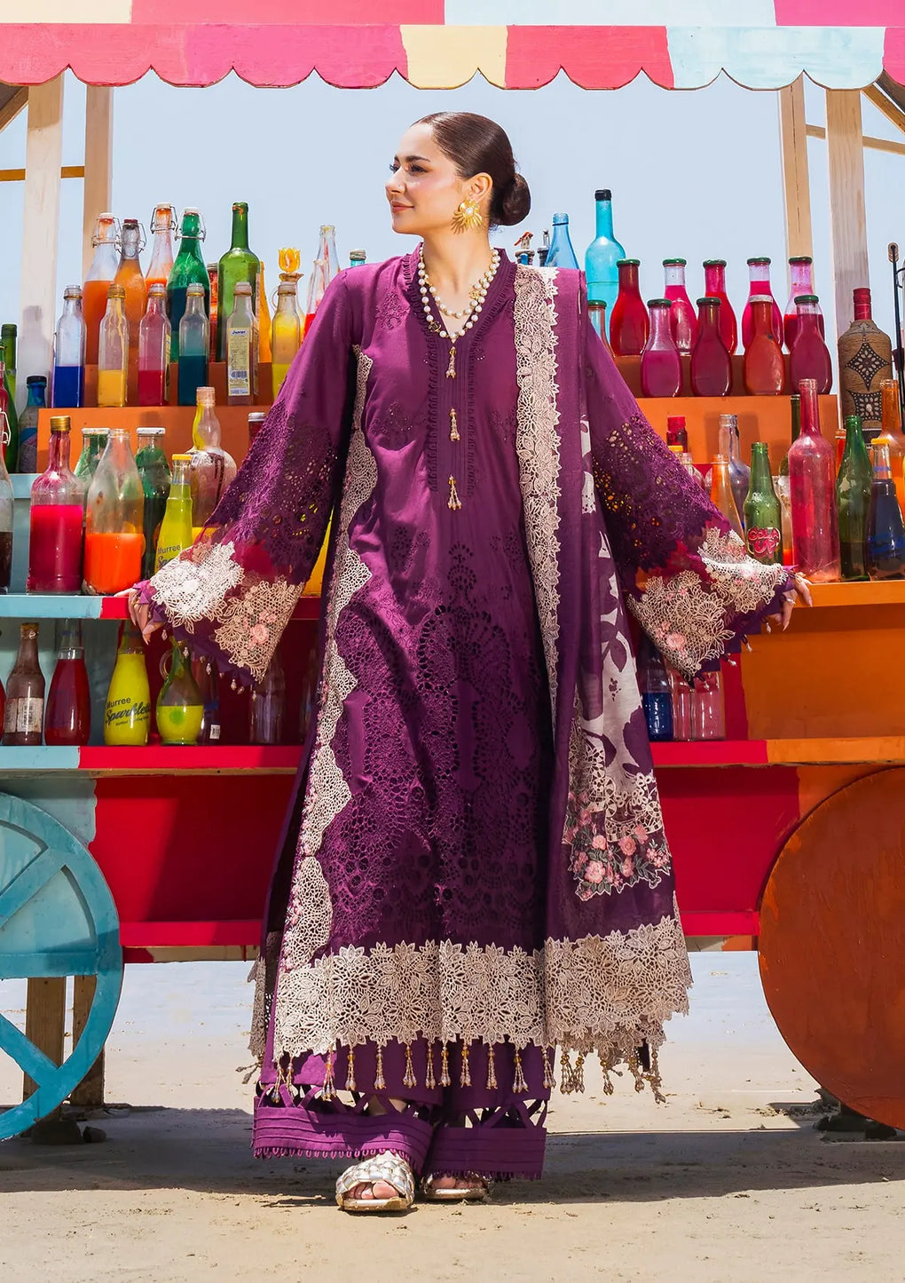 Elaf Premium | Hai Kuch Festive Lawn 24 | EHK-06 Hania - House Of Hania