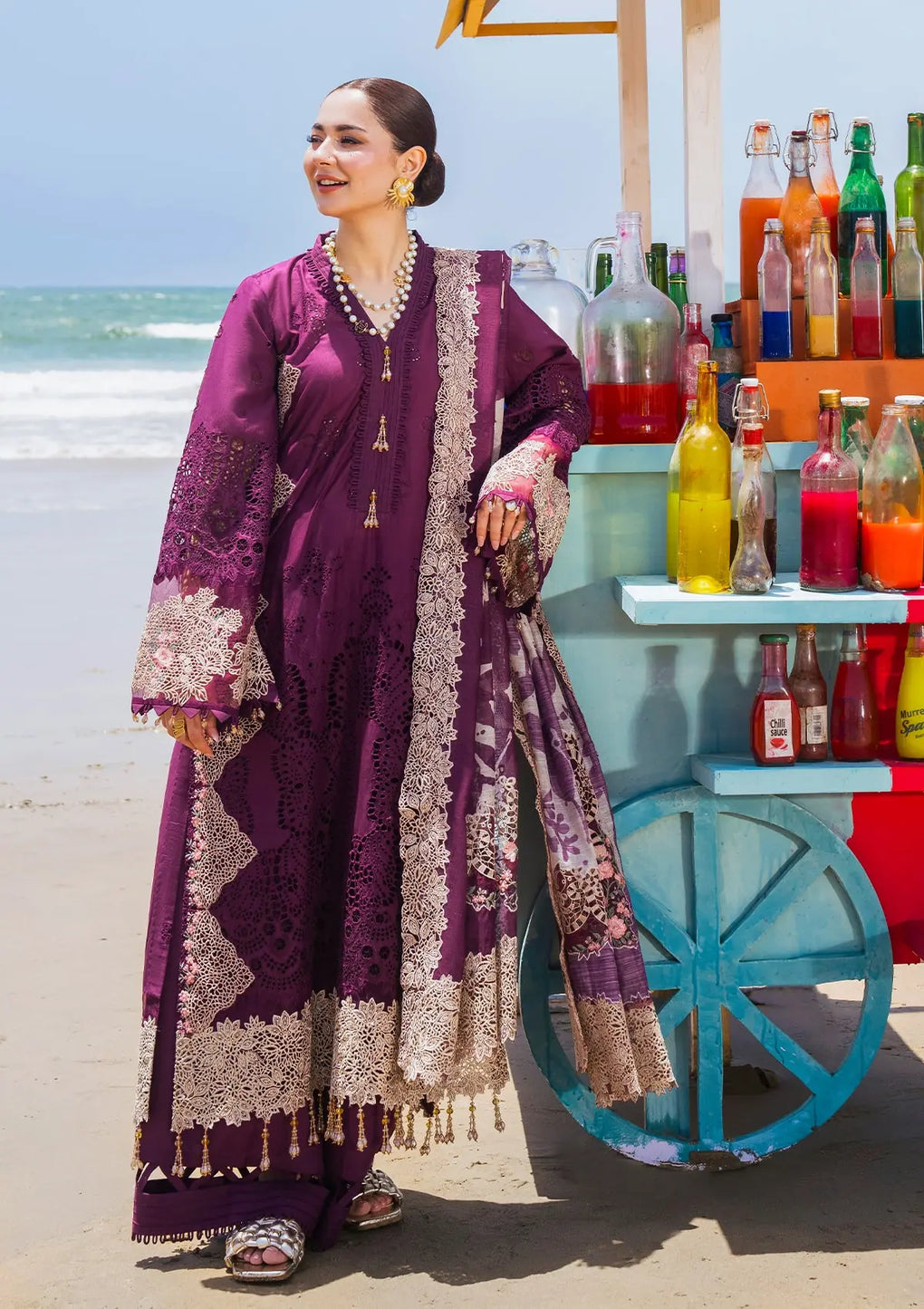 Elaf Premium | Hai Kuch Festive Lawn 24 | EHK-06 Hania - House Of Hania