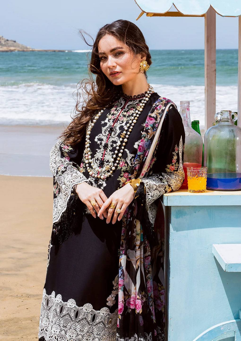 Elaf Premium | Hai Kuch Festive Lawn 24 | EHK-09 Nafees - House Of Hania