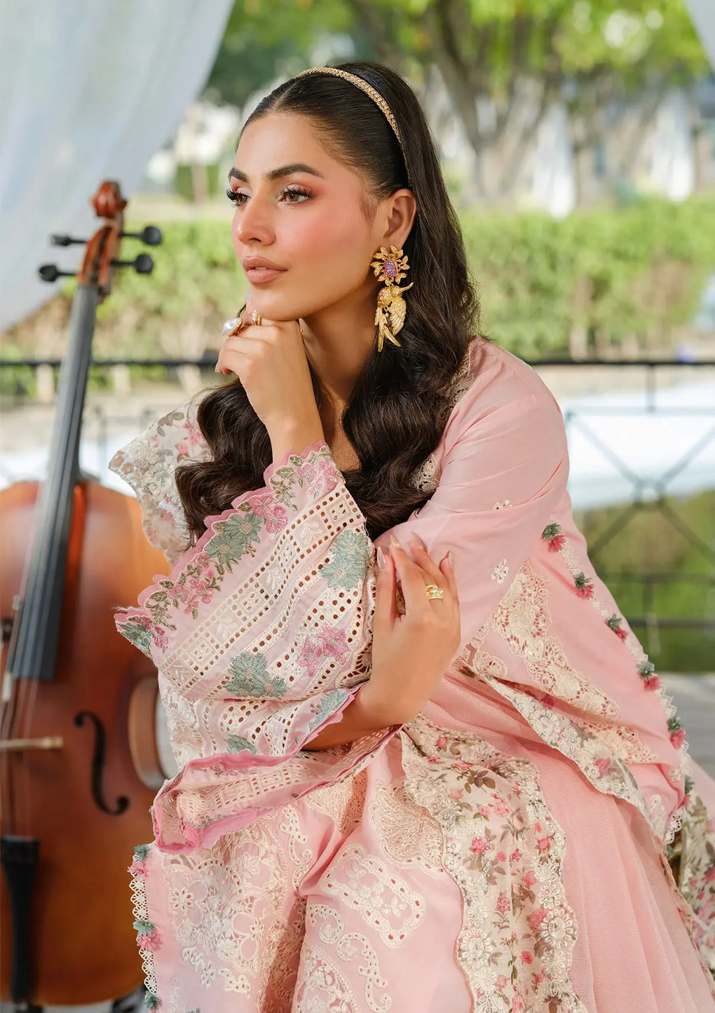 Elaf Premium | Luxury Lawn 25 | ELH-1B SOPHIA - House Of Hania