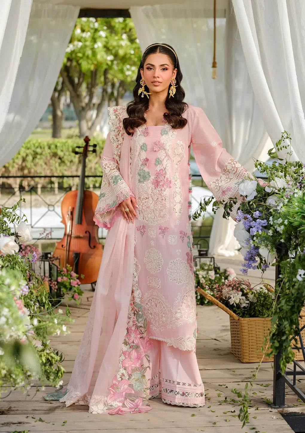 Elaf Premium | Luxury Lawn 25 | ELH-1B SOPHIA - House Of Hania
