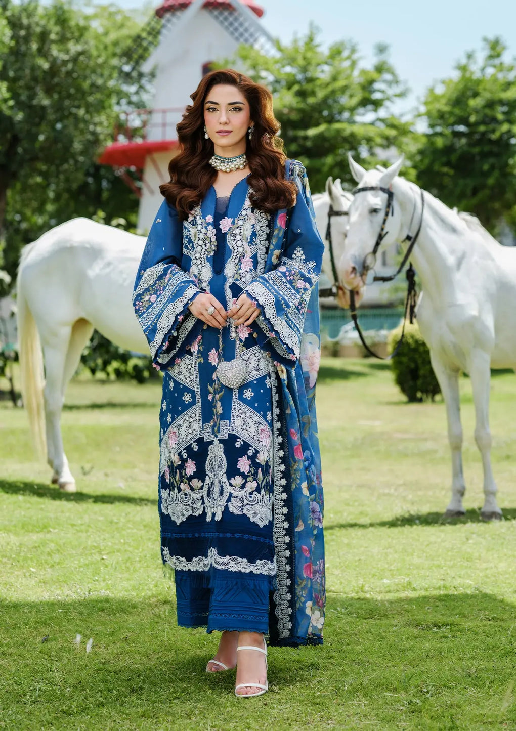 Elaf Premium | Luxury Lawn 25 | ELH-2A ZIVA - House Of Hania