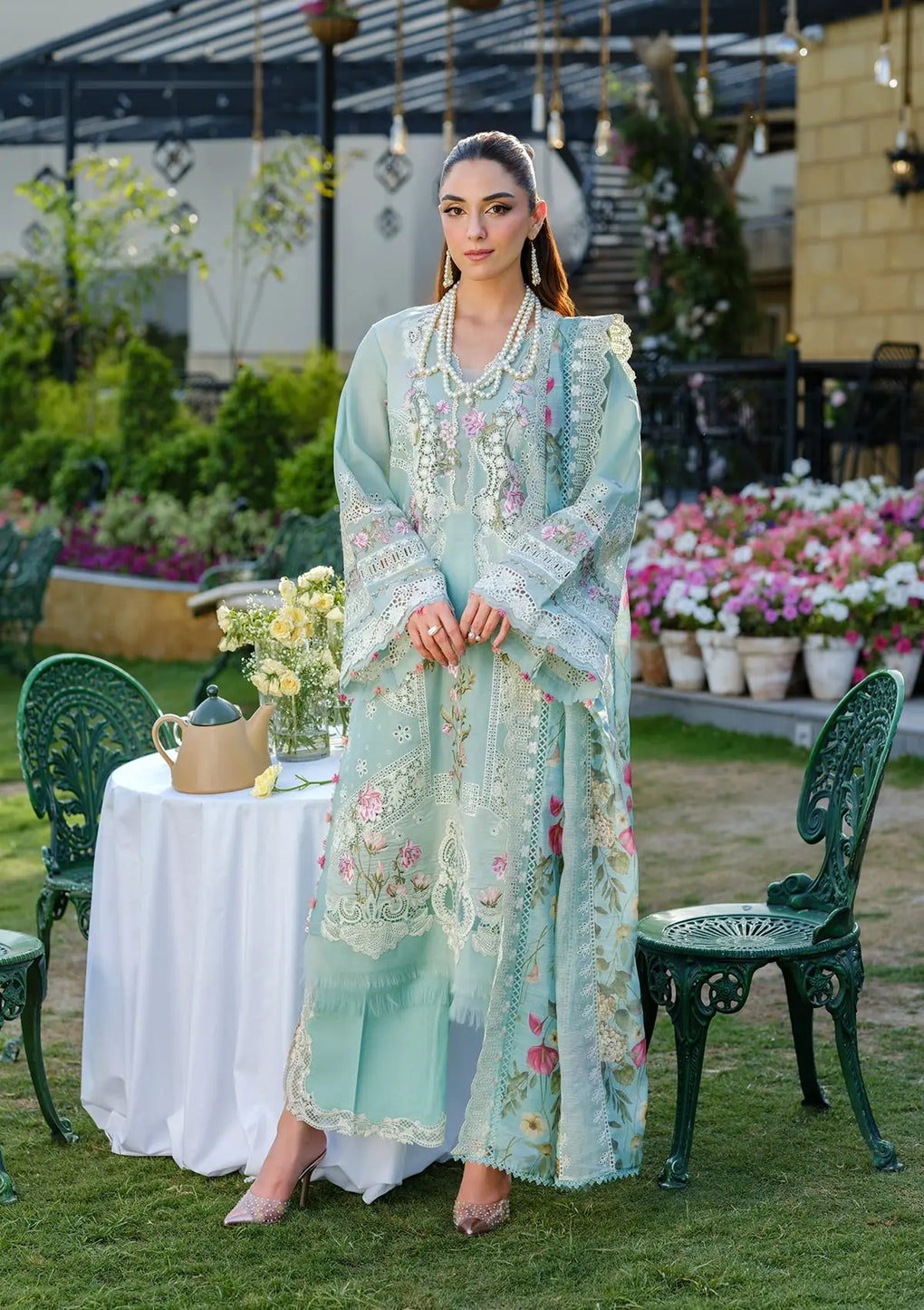 Elaf Premium | Luxury Lawn 25 | ELH-2B ZOYA - House Of Hania