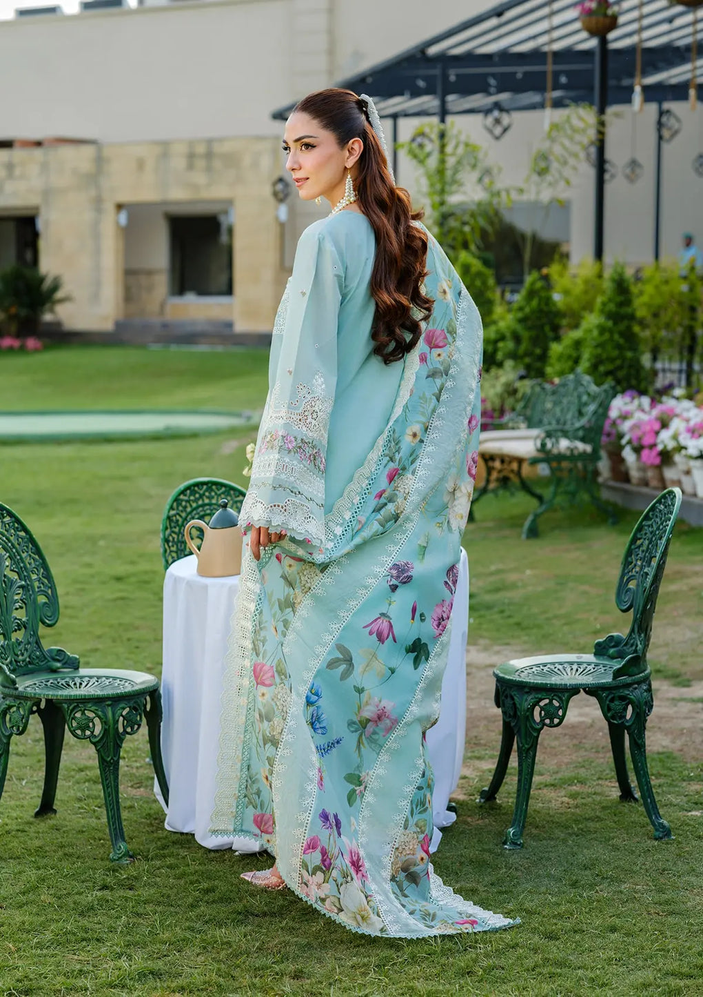 Elaf Premium | Luxury Lawn 25 | ELH-2B ZOYA - House Of Hania