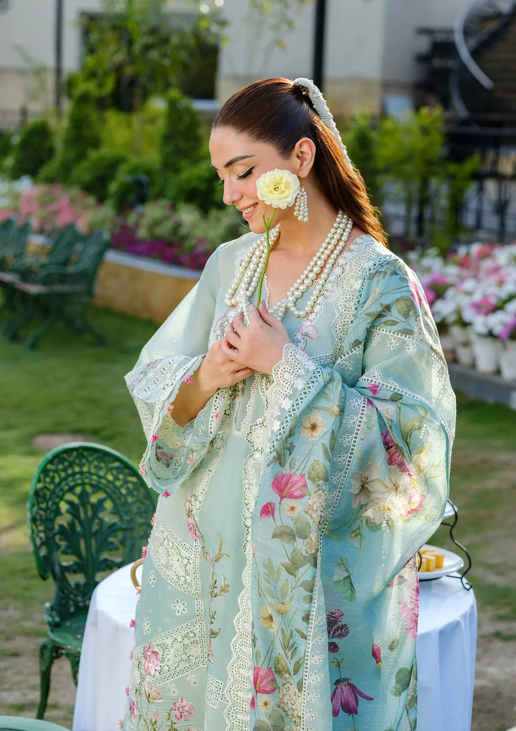 Elaf Premium | Luxury Lawn 25 | ELH-2B ZOYA - House Of Hania